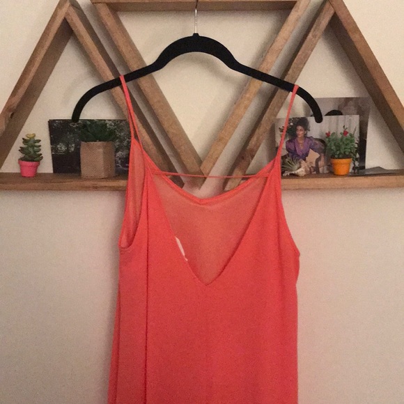 Lush Coral High-Low Dress - Picture 3 of 4